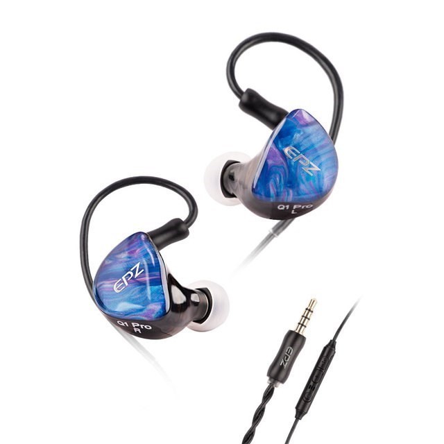 Epz Q1 Pro 雲水蘭耳機有線 HIFI 低音耳塞 IEM 入耳式遊戲耳機 0.78 2 針可拆卸有線耳塞