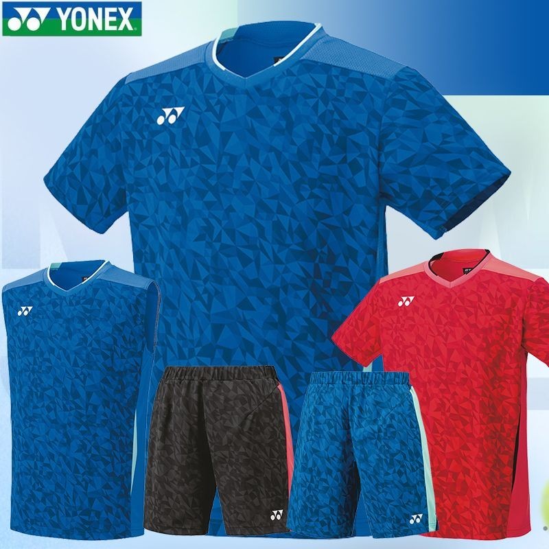 新款YONEX尤尼克斯羽毛球服男女款運動上衣短袖日本隊比賽大賽服