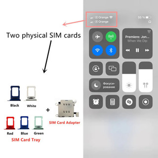 適用於 iPhone 12 Pro Max Sim 卡託盤插槽支架維修更換零件的雙 Sim 卡讀卡器連接器柔性帶狀電纜