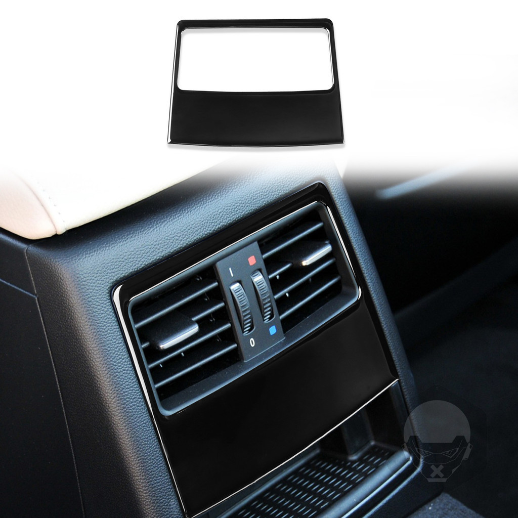 適用於 BMW 老3系E90 後排空調出風口高光鋼琴黑裝飾框汽車中控改裝