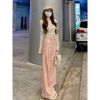 溫柔儀式感氣質兩件套女2024春季新款時尚名媛小香上衣百搭闊腿褲