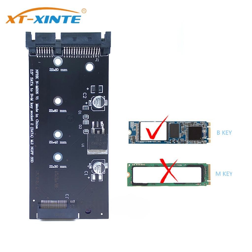 Xt-xinte 2.5" SATA 轉 B+M KEY 轉接卡 M.2 轉 SSD3 M2 KEY B-M SSD 轉