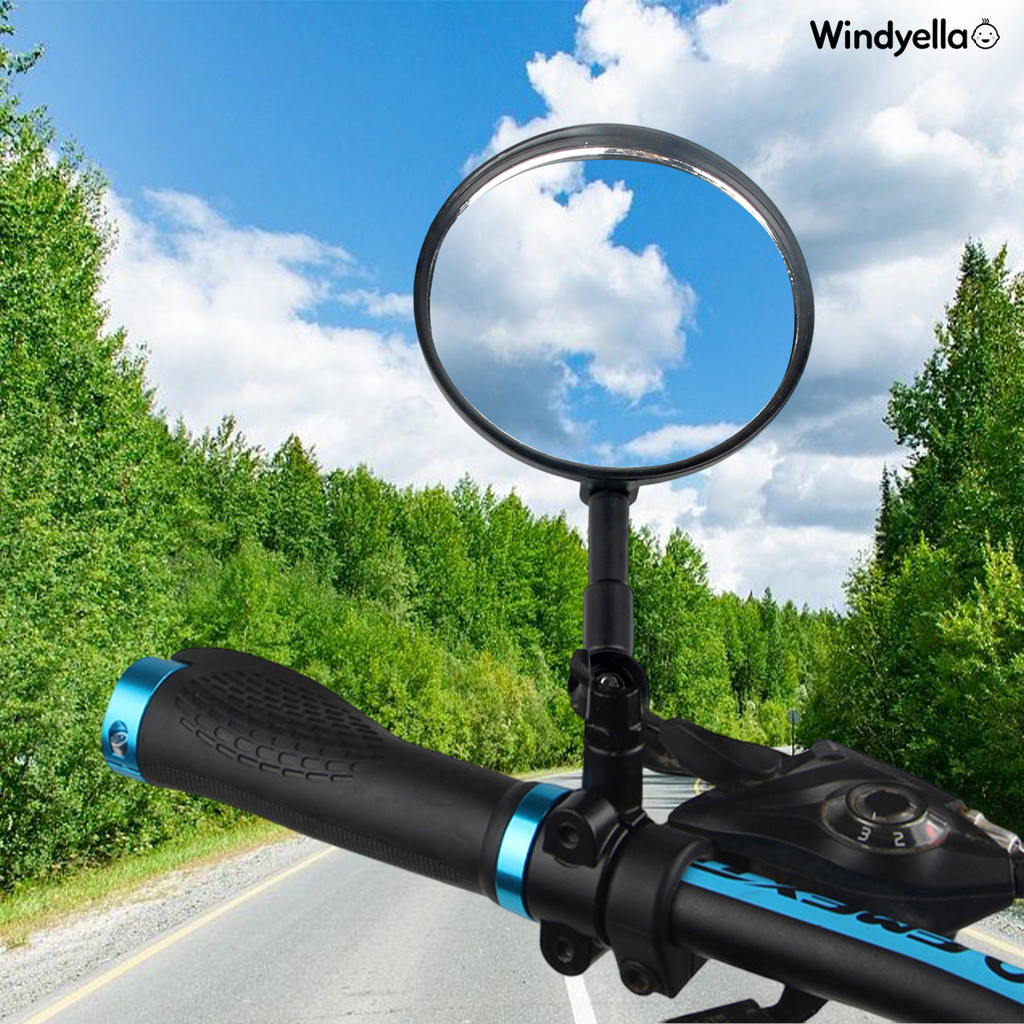 [戶外優品]電動車腳踏車後照鏡通用廣角凸面鏡倒車鏡電瓶單車山地車反光鏡