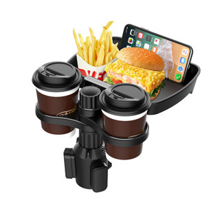 車用手機支架托盤食品儲物置物架水杯位餐盤支架