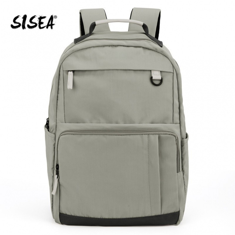 SISEA 後背包 大容量防盜防水旅行包 學生上課通勤電腦書包 美式簡約多功能背包 男女通用