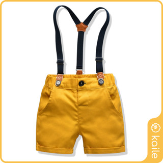 [男孩短褲] 1-6歲嬰兒服裝⚡️新款紳士短褲 黃色短褲⚡️kaile