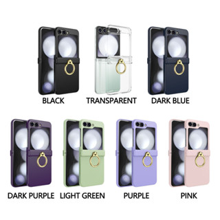 金屬指環支架殼 適用三星Z flip 5手機殼Samsung Z flip 6全包鉸鏈一體 磁吸無線充 防摔保護殼