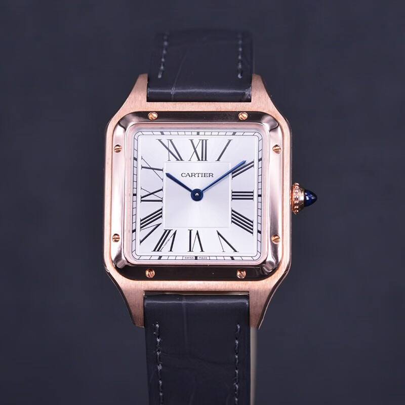 手錶瑞士男士山度士系列石英男表腕錶W2SA0011銀盤皮帶31.4*43.5毫米
