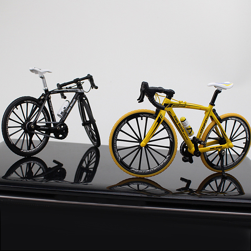 彎把腳踏車模型 合金單車模型 1:10仿真腳踏車 公路迷你賽車玩具收藏擺件