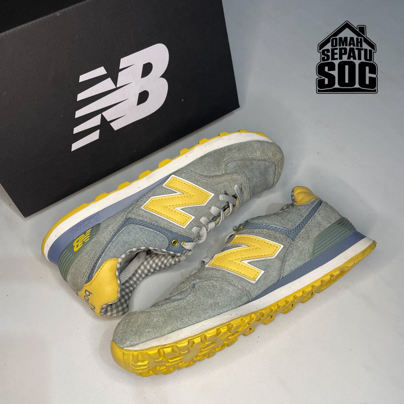 紐巴倫 Newbaron New Balance 574 灰黃鞋