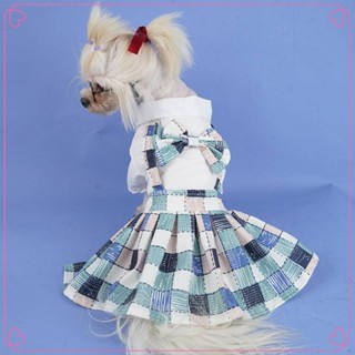 【特惠免運】寵物衣服 狗狗衣服 貓咪衣服 新款學院風情侶裝貓咪衣服秋季薄款格紋裙子狗狗寵物衣服