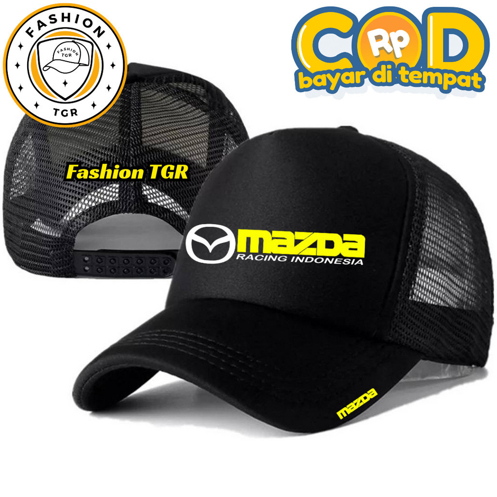 MAZDA 時尚馬自達卡車司機帽馬自達 Distro 帽子標誌馬自達帽子高級成人男士帽子原裝原裝男士網帽酷 Distro
