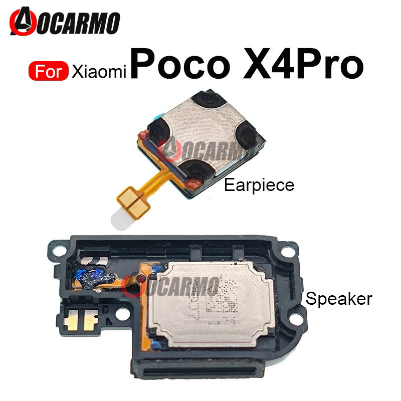 XIAOMI 適用於小米 POCO X4 Pro 頂部耳機入耳式揚聲器和底部揚聲器蜂鳴器振鈴器更換零件