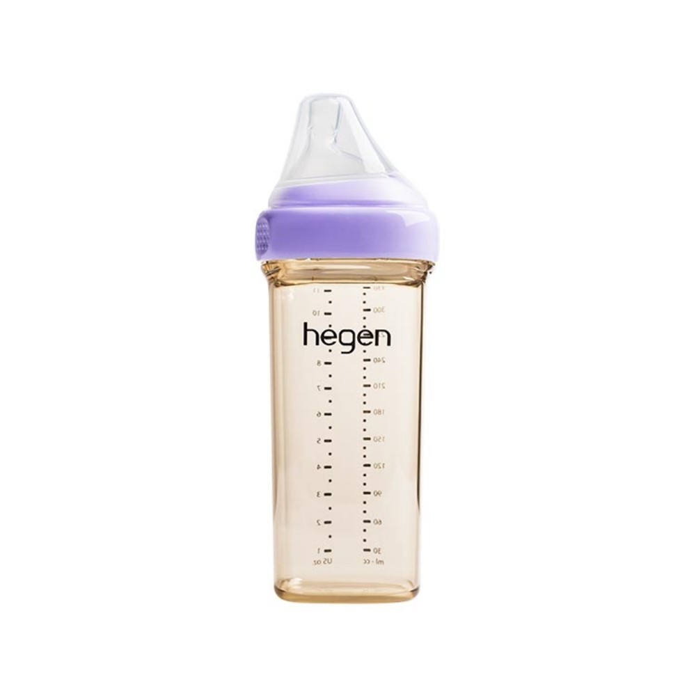 【hegen】  金色奇蹟PPSU多功能方圓型寬口奶瓶 330ml - 3色可選/母嬰用品/新生禮/月子中心/不含塑化劑