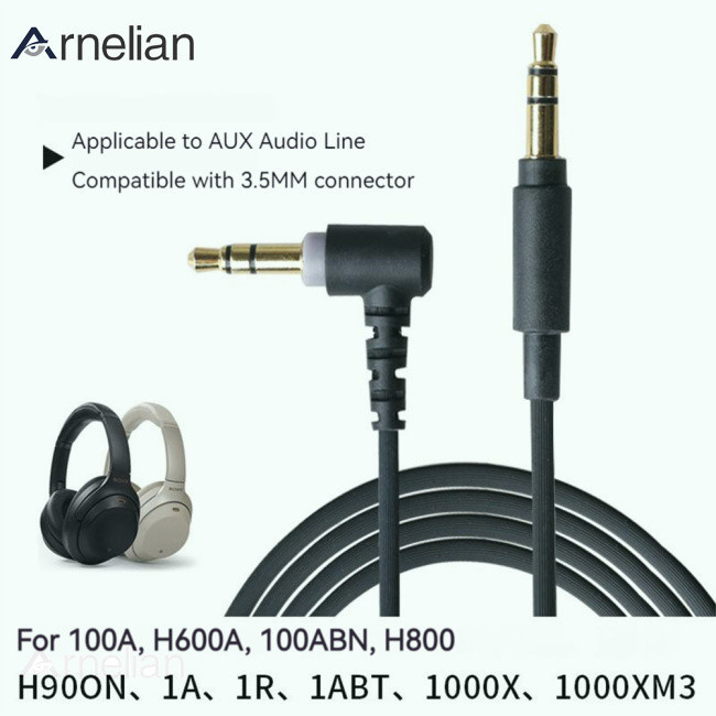 Arnelian 耳機線兼容索尼 Wh1000xm2 1000xm3 1000xm4 耳機 3.5mm 替換音頻線 1.