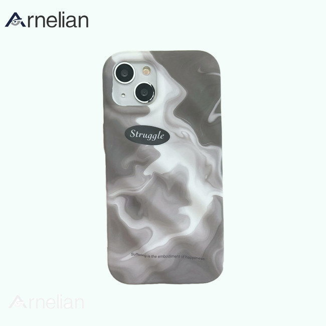 Arnelian 磨砂手機殼全方位保護酷炫風格塗抹圖案智能手機殼兼容 IPhone 15
