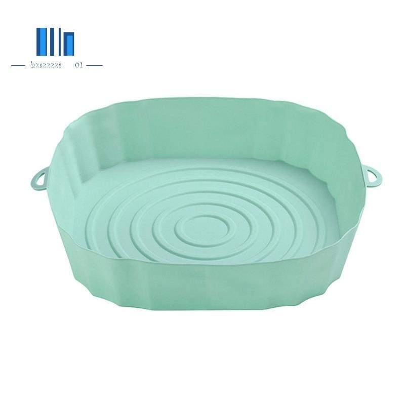 8 件裝空氣炸鍋燒烤配件可重複使用烤盤帶把手不粘矽膠鍋用於烤箱微波爐