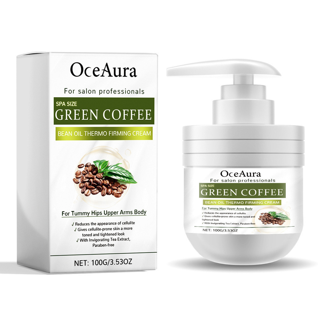 Belphoebe 100g 綠咖啡大豆油身體霜保濕滋潤身體肌膚,觸感溫和、清爽。