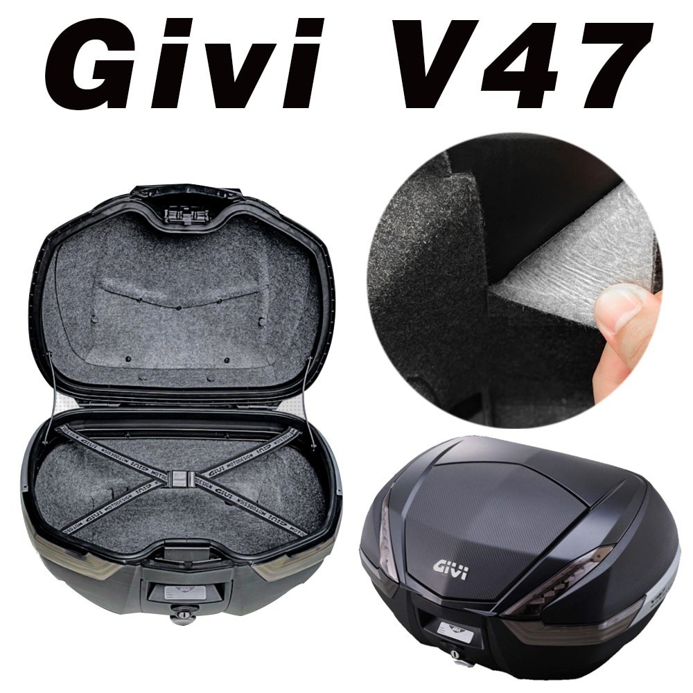 適用於 GIVI V47 摩托車尾箱後行李箱內襯墊行李箱內箱內襯墊保護套