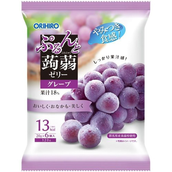 ORIHIRO葡萄風味蒟蒻果凍120g