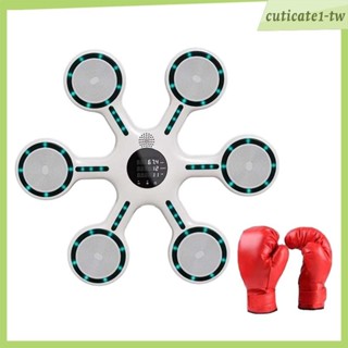 [CuticatecbTW] 拳擊機帶拳擊手套,壁掛式機器,健身房、兒童和成人電子拳擊目標,