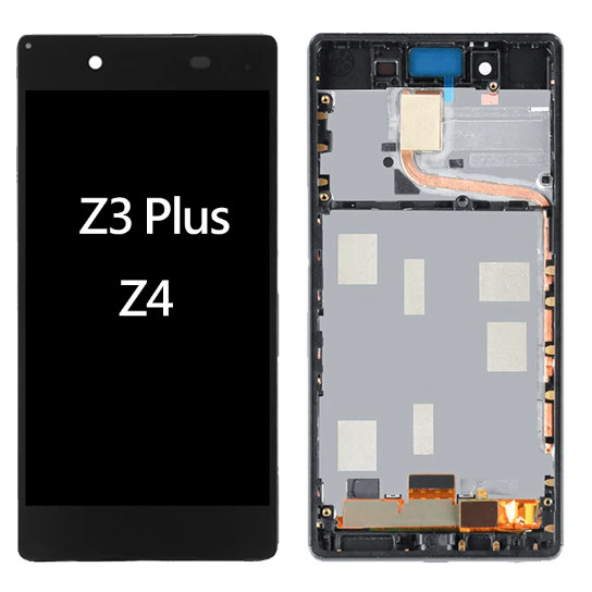 原裝帶框架適用於索尼 Xperia Z3 Plus Z4 E6553 E6533 E5663 液晶顯示器帶觸摸屏玻璃面板