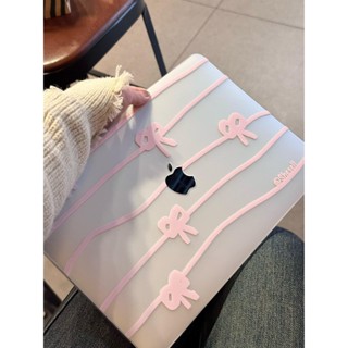電腦保護殼Shesell「芭蕾蝴蝶結」MacBook pro保護殼air保護套M3防磕碰粉色蝴蝶結少女心筆電殼子