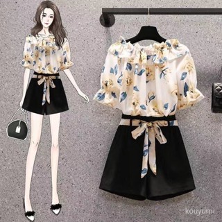 榜一🎁單/套裝夏季大碼女裝新款夏短袖上衣胖MM顯瘦遮肚短褲時尚兩件套 TTKL