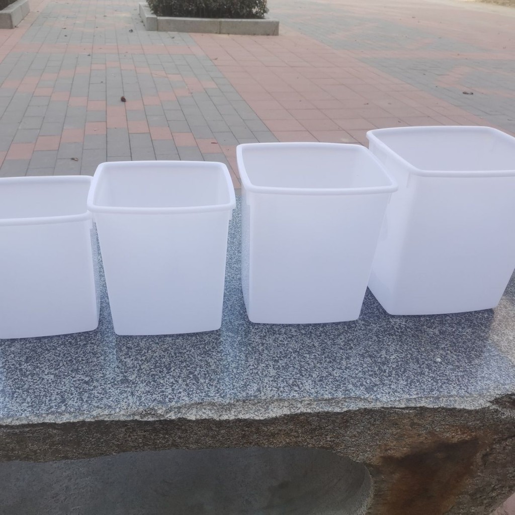 加厚冰塊桶牛奶桶帶蓋糖水桶冷藏櫃冷飲桶塑膠白色食品級香檳桶