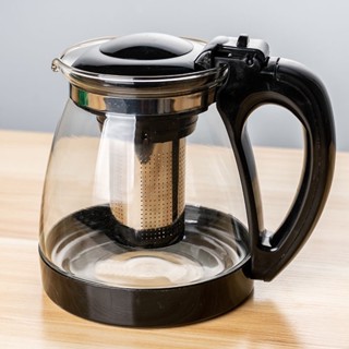 +++ 1000/2000ml茶壺玻璃耐高溫單壺大容量茶具花水壺