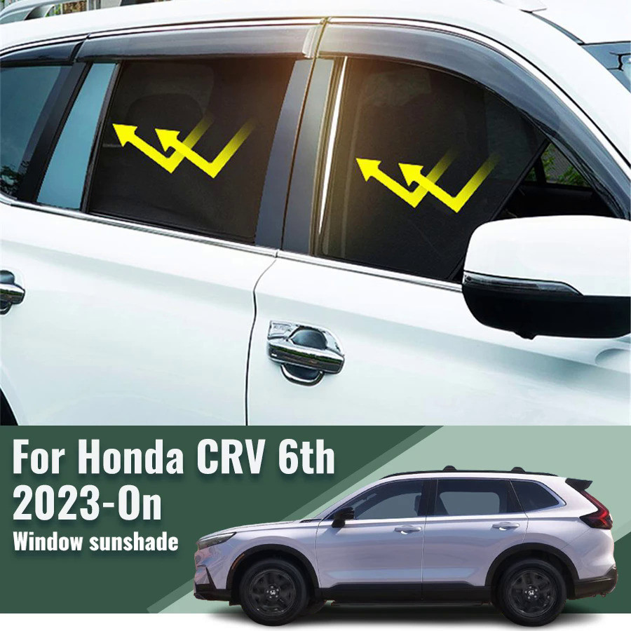 HONDA 本田 CRV CR-V RS VI 2023 2024 後側窗遮陽板遮陽板汽車遮陽板配件前擋風玻璃汽車窗簾