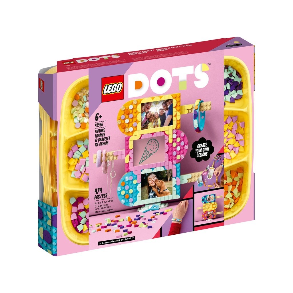 請先看內文 LEGO 樂高 DOTS 41956 豆豆相框手環組-冰淇淋