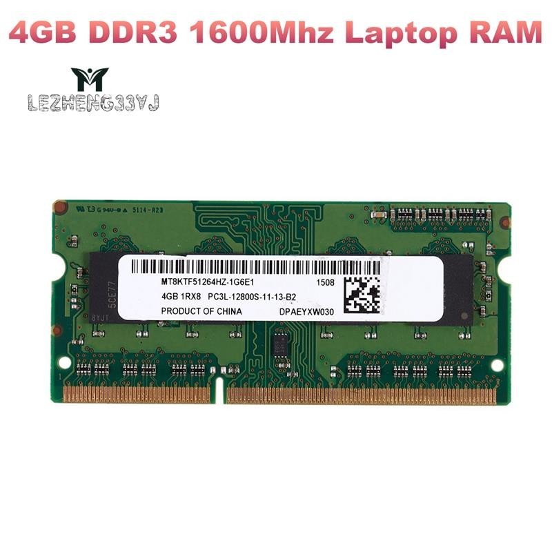 4gb DDR3 1600Mhz 筆記本電腦 RAM SO-DIMM PC3 12800 DDR3L 1.35V 內存