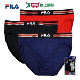 FILA 莫代爾舒適三角褲 M~XL 透氣乾爽 立體剪裁 高彈力 男內褲 三角褲 內褲【愛買】