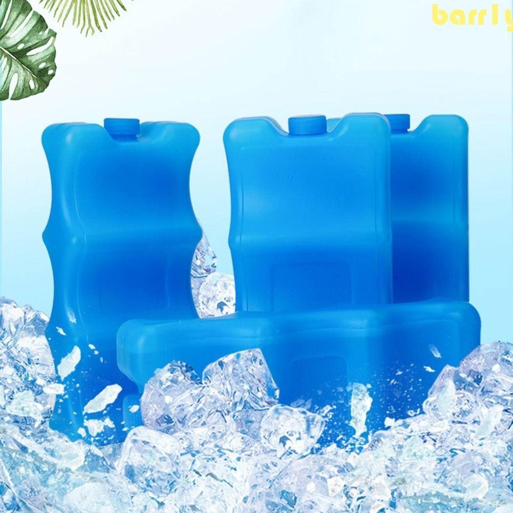 BARR1Y凝膠冷凍機冷卻器包,波浪形圖案600毫升凝膠冷凍冰塊,注水藍色可重複使用冰磚野餐