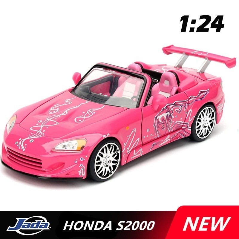 HONDA 現貨包郵 1:24 本田 S2000 合金運動壓鑄和玩具金屬肌肉賽車超級跑車模型高仿真收藏兒童