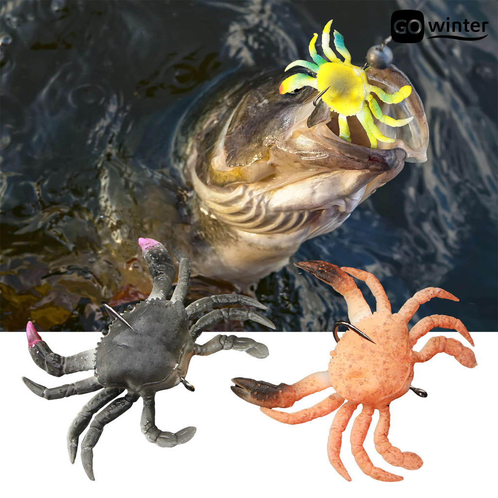 [摩卡運動]40g超仿真單鉤螃蟹假餌 深海釣路亞仿生餌 10cm螃蟹鉤