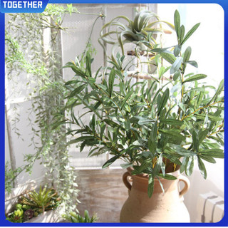 Toge 人造葉橄欖樹枝與橄欖果綠色植物為婚禮家庭使用