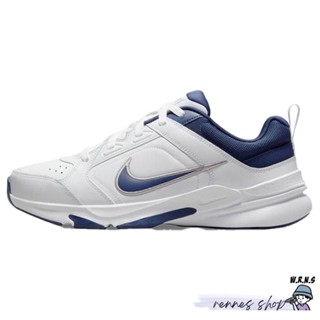 Nike 網球鞋 休閒鞋 男鞋 皮革 Defy All Day 白藍 DJ1196-100