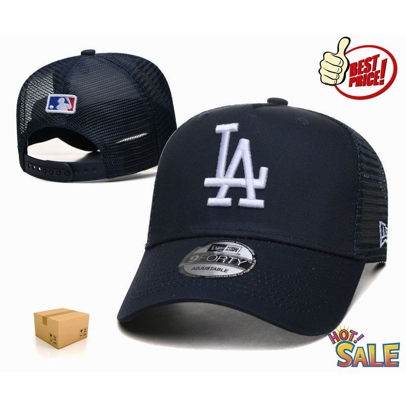 帽子成人洛杉磯道奇隊棒球帽男式女式 MLB 9forty 網眼卡車司機帽高爾夫帽刺繡可調節帽子 P3V8