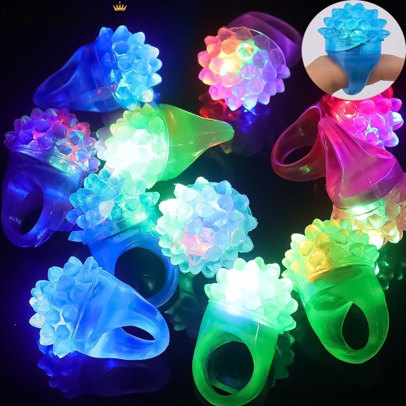 [精選] 草莓環形燈 - 婚禮生日派對用品 - 發光玩具 - 發光、閃閃發光、軟橡膠 - LED 手指燈 - 環形燈 -