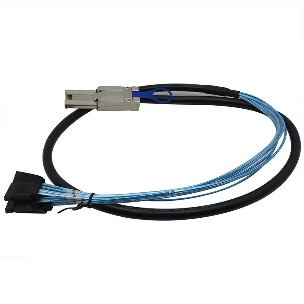 Jmt SAS 轉 SATA 數據線 SFF-8088 TO 4 SATA 7Pin Mini SAS 26P SFF-