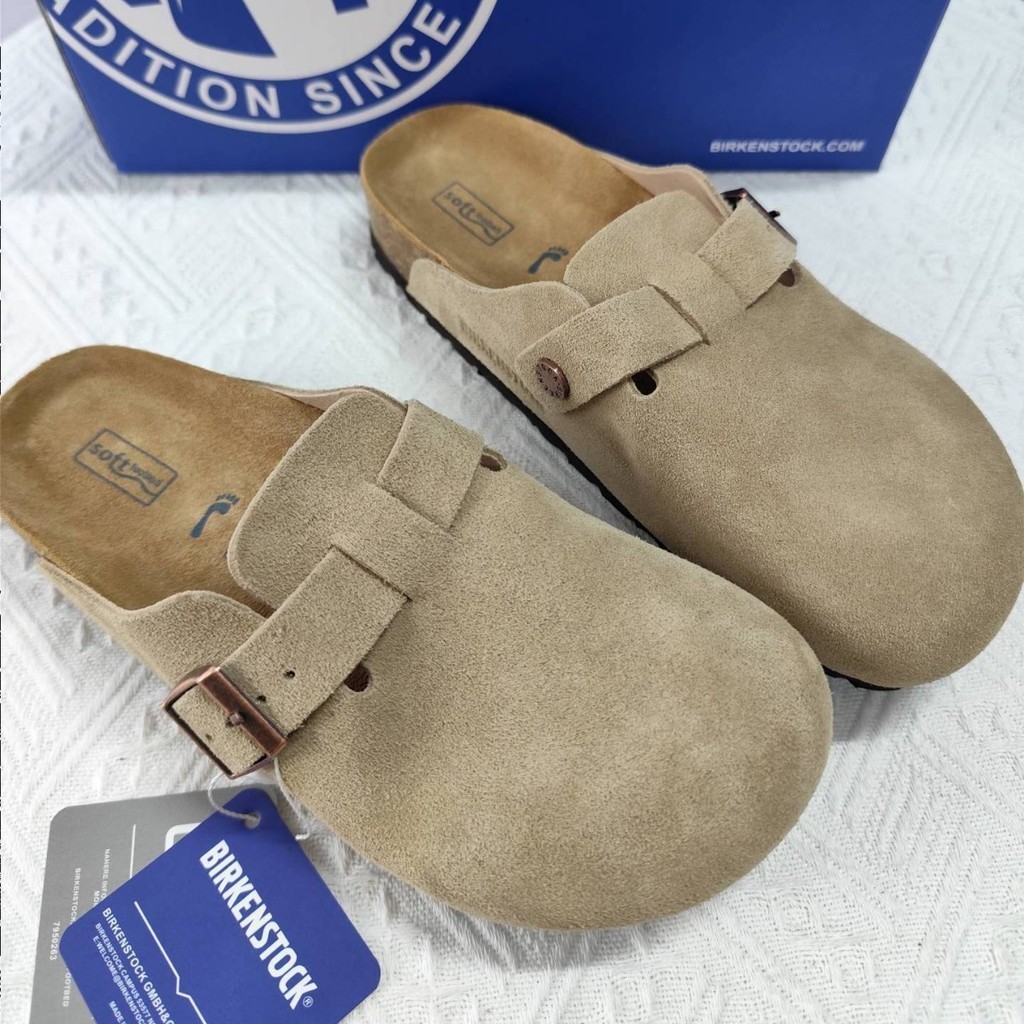 BIRKENSTOCK 三喜同款勃肯一腳蹬半拖鞋男女同款外套2024春秋露趾半拖鞋勃肯鞋