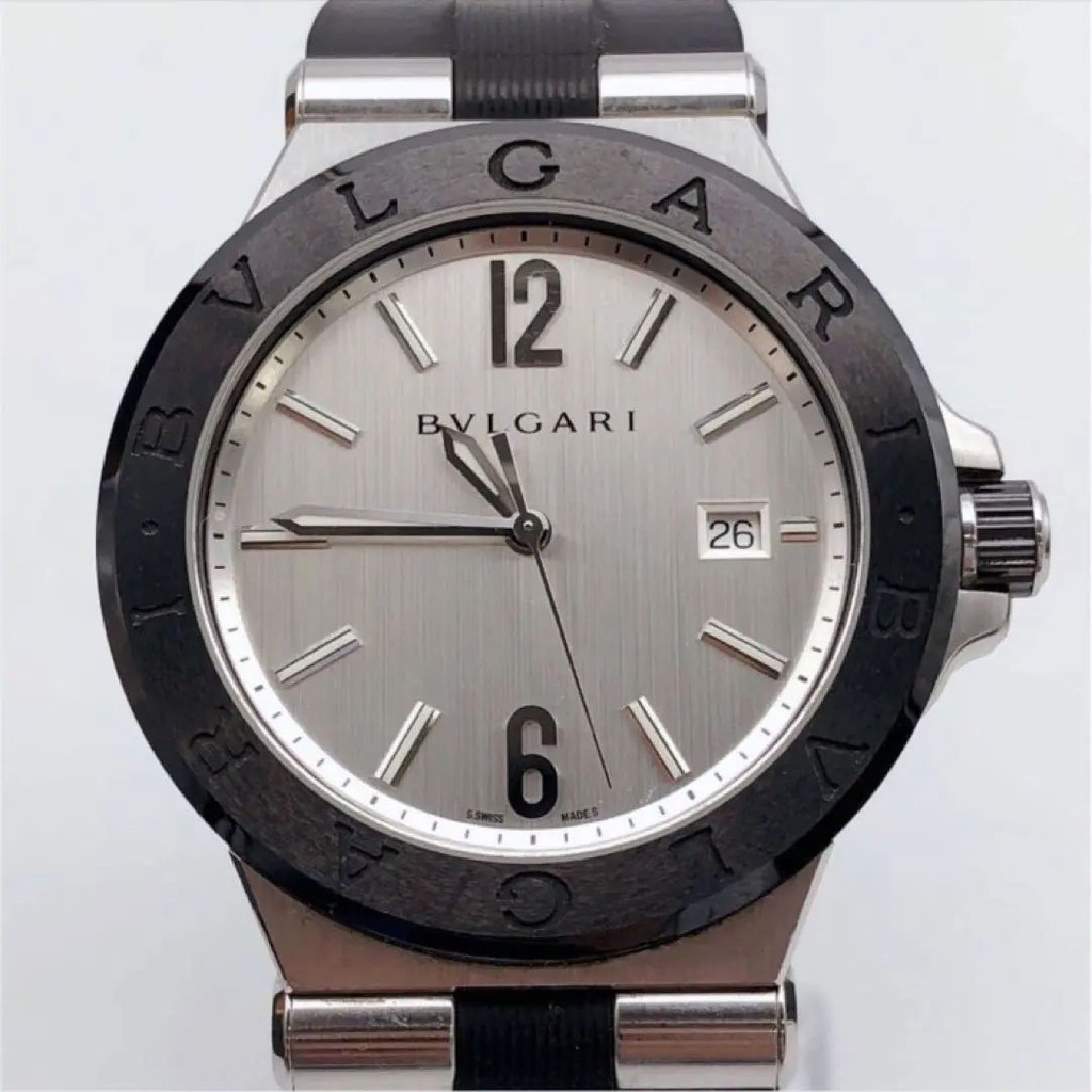 BVLGARI 寶格麗 手錶 Diagono 自動上鏈 橡膠 日本直送 二手