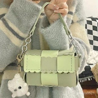 臺灣出貨 diy編織包包 小眾餅幹枕頭包 diy自製材料包 DIY包包 斜挎包 送女友閨蜜禮物 DIY禮物