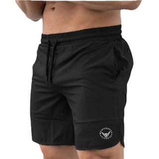 夏季男士健身訓練健美籃球時尚透氣單層印花鍛煉速乾短褲