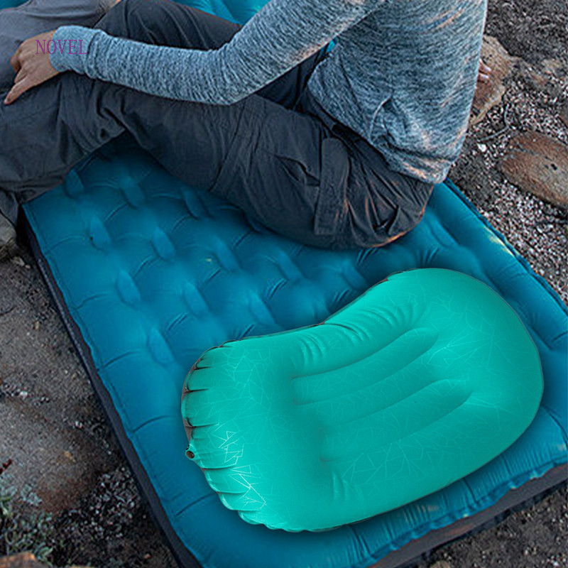 野營裝備tpu旅行枕多功能午睡護頸枕充氣抱枕方形枕戶外充氣枕