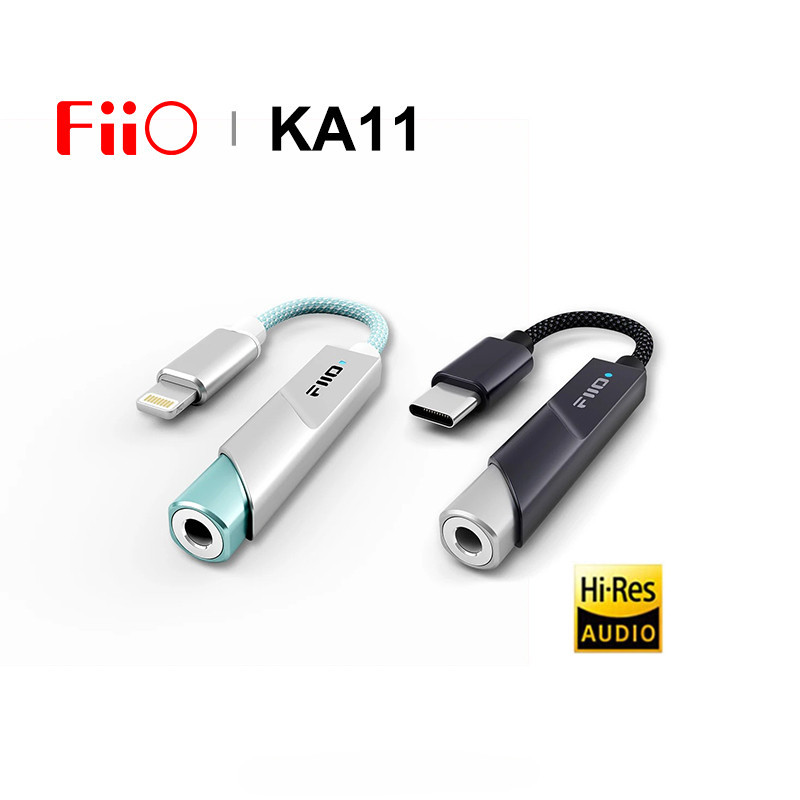 Fiio JadeAudio KA11 USB DAC AMP 耳機放大器高分辨率音頻 Type-C 轉 3.5 毫米適