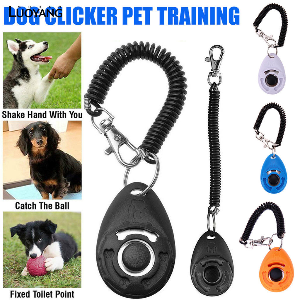 洛陽牡丹 DOG CLICKER寵物訓練工具 橢圓形響片Clicker寵物訓練器 教學工具