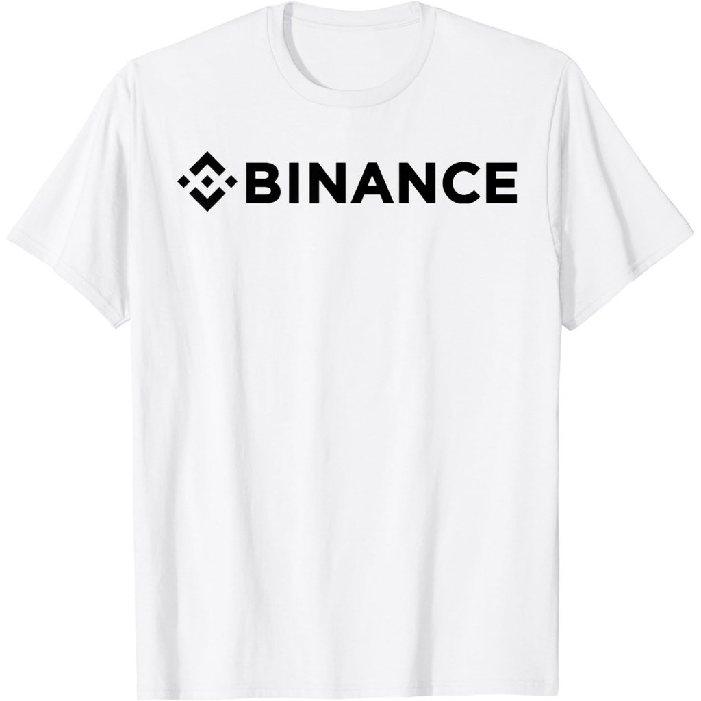 男士棉質 T 恤 Binance BNB Crypto Digital Currency 黑白 T 恤 4XL, 5XL